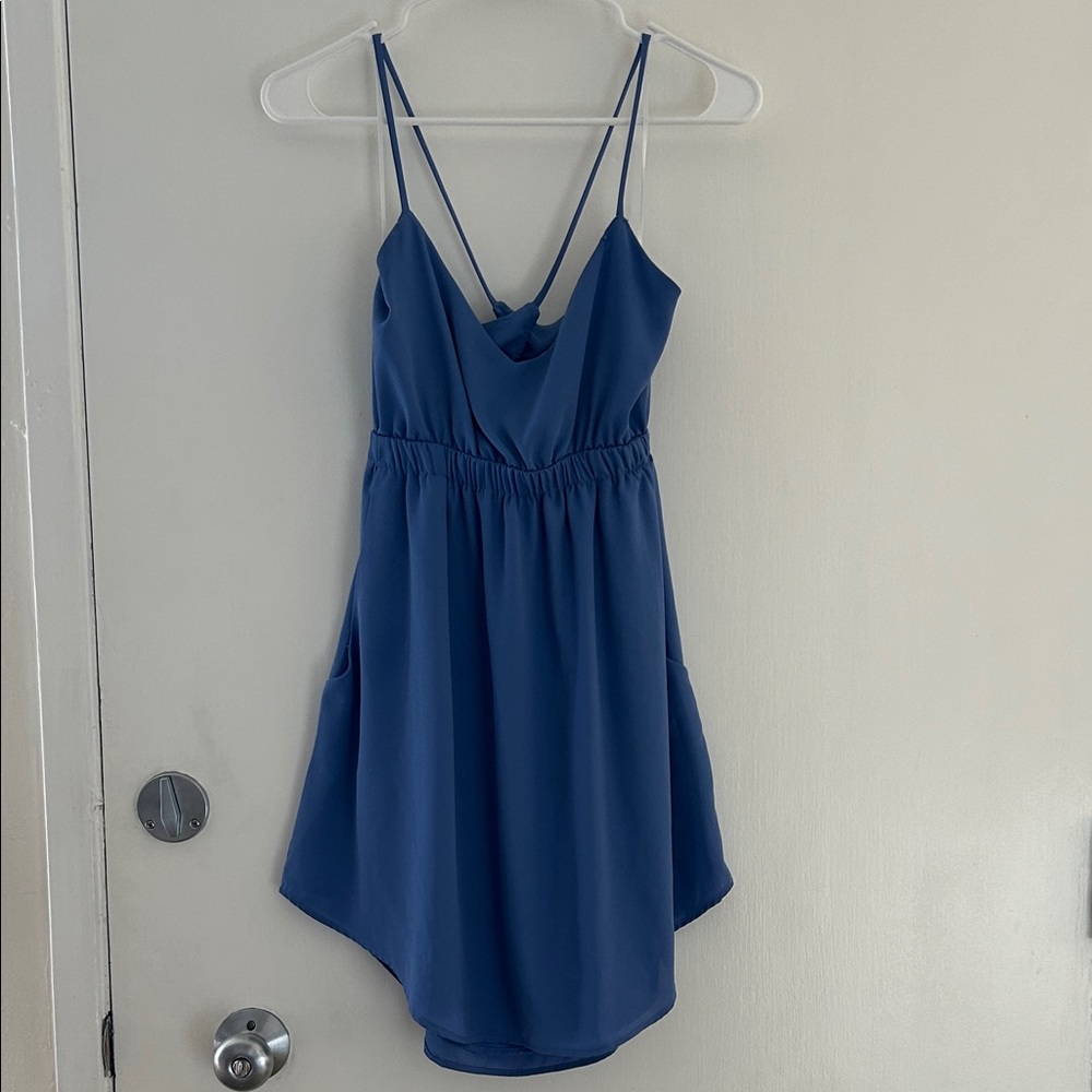 Lucy Love Blue Strappy Dress